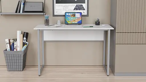 Компьютерный стол Ferrum-decor Коди 75x120x60 серый ДСП Белый 16мм (FRD-101661) - фото 4
