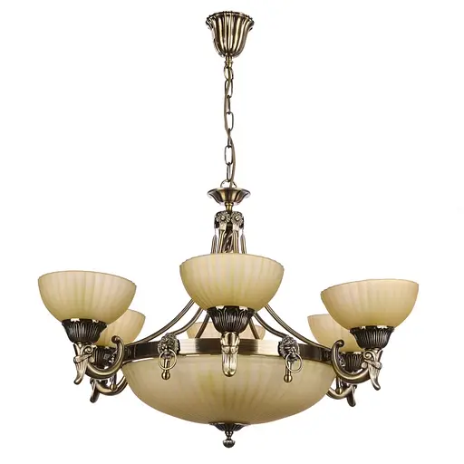 Люстра подвесная Brille классическая E27 60W BZ (BKL-452S/9)