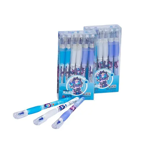 Ручка пишет-стирает 34311 синяя, упаковка 12 шт