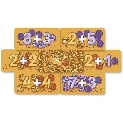 Настільна навчальна гра Муркітливе додавання 360074, 63 картки - фото 5