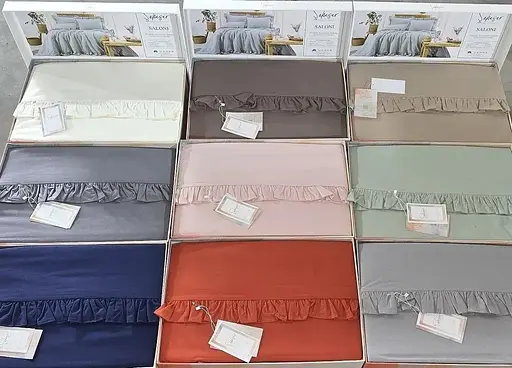 Постельное белье Saloni Kahve Варена Хлопок Saheser pbe0051764 - фото 2