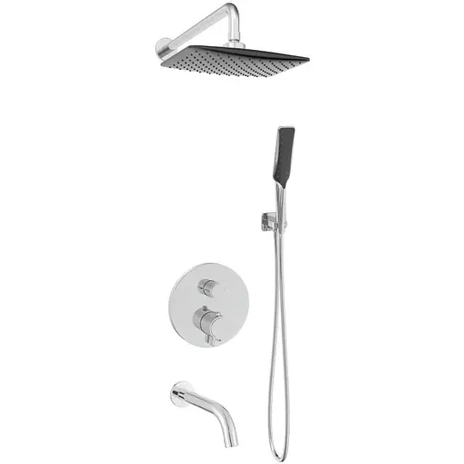 Душова система прихованого монтажу Volle Cromo Sistema 1584.090901, Хром - фото 1