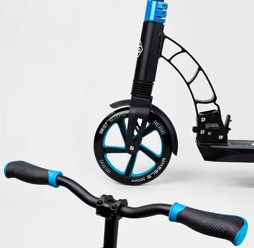 Детский двухколесный самокат Best Scooter 44073 с двумя амортизаторами - фото 2