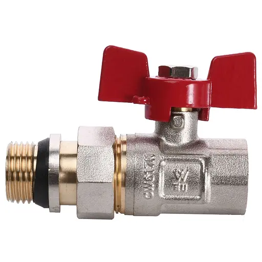 Кран кульовий прямий з американкою Water Valve Q003 NV-V123 1/2″ ЗB - фото 1
