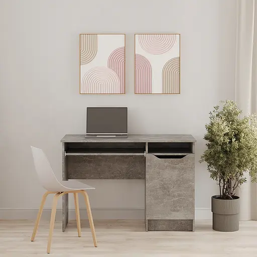 Письменный стол MebelStar Лилу 110x50x75 см Бетон (MBS-1371) - фото 2