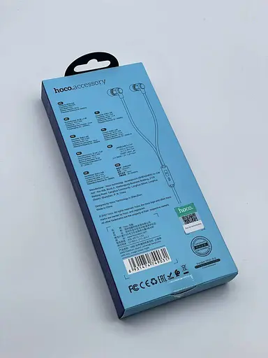 Провідні вакуумні навушники Hoco M85 Platinum sound universal earphone with mic, 3.5mm, 1.2m, black - фото 3