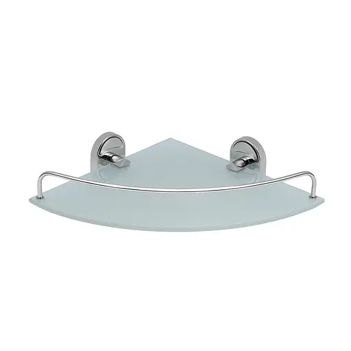 Полка для ванной комнаты угловая Kroner KRM Elbe - ACG2921-1 CV022897, Хром - фото 3