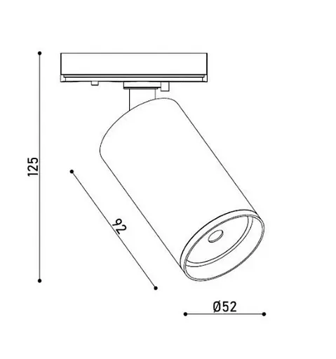 Светильник трековый однофазный KLOODI KD-MIO TR GD - фото 3