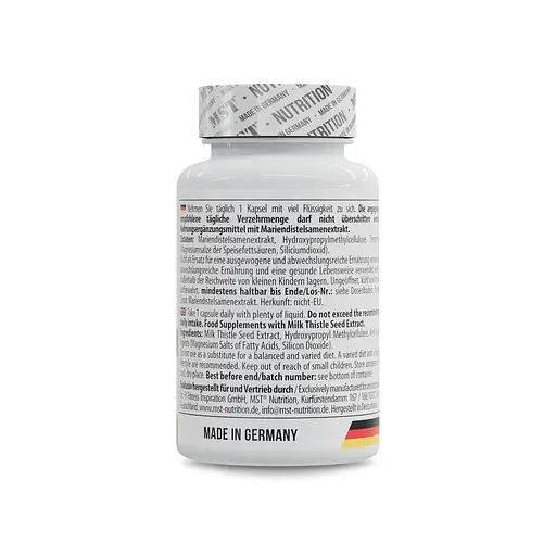 Розторопша MST Milk Thistle 300 mg, 60 капсул для печінки та детоксикація - фото 3