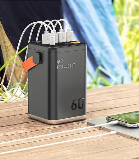 Повербанк O2 Project YT-2030, 60000 mAh 36 W с швидкою зарядкою - фото 6