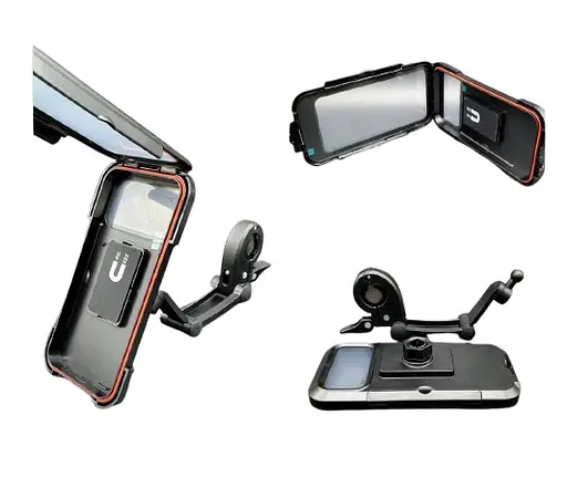 Держатель для телефона на велосипед HL-69-L водонепроницаемый Черный - фото 6