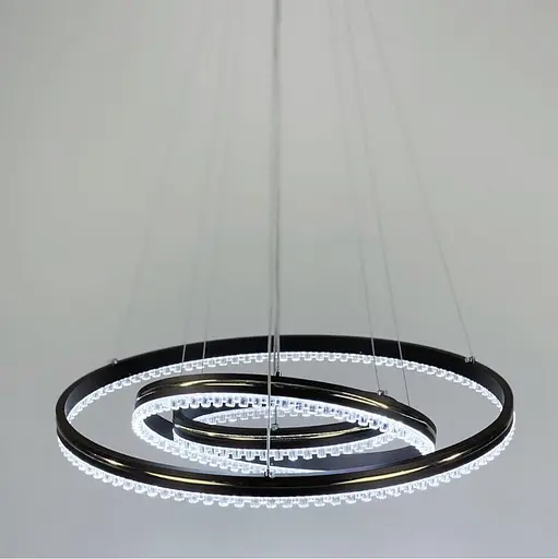 LED люстра цвета coffee на 3 кольца с золотистой полоской Line.F A 55060/3P CF+GD - фото 5