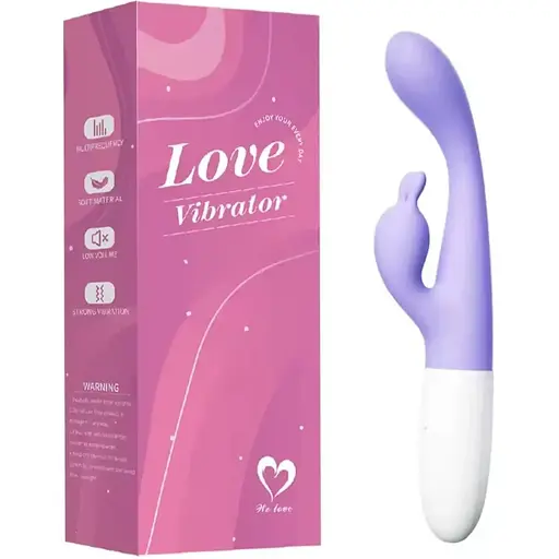 Жіночий вібратор для клітора зі стимулятором клітора фіолетовий - фото 1