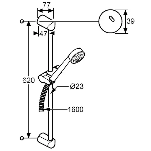 Душовий гарнітур Kludi Zenta 6063005-00 - фото 2