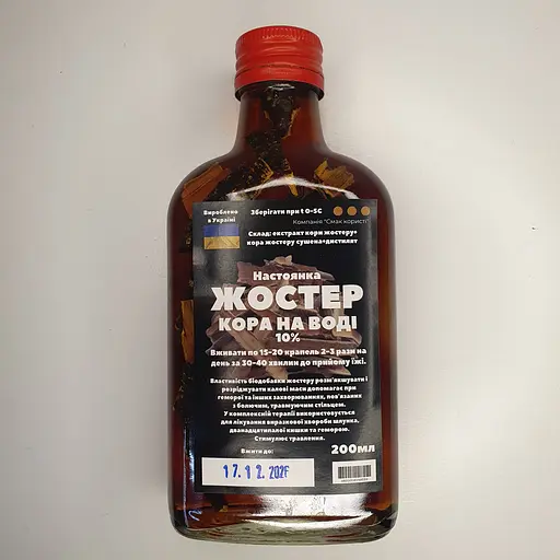 Водная настойка на коре крушины жостера 200 мл - фото 1