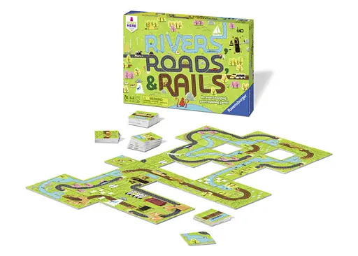 Настільна гра Ravensburger Річки, дороги та рейки (Rivers, Roads&Rails) (22053) - фото 5