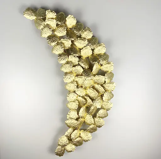 Настенный светильник в форме удлиненного листа Line F цвет корпуса золотой - фото 3