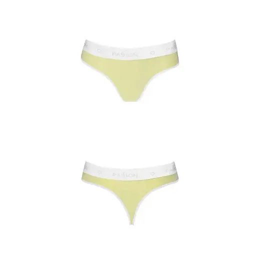 Спортивные трусики-стринги Passion PS007 Panties yellow L - фото 3