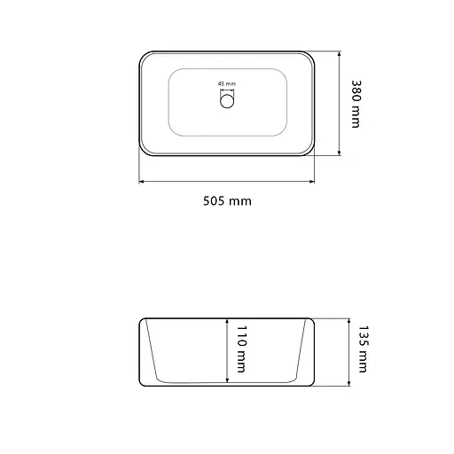 Умивальник VBI Atrani smoke blue накладний VBI-013602, Синий - фото 2