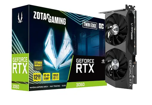 Відеокарта Zotac GAMING GeForce RTX 3060 Twin Edge OC (ZT-A30600H-10M)