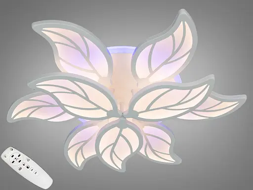 LED люстра на пульті з диммером, 3-х кольоровим підсвічуванням - фото 1