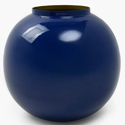 Ваза MBM HOME Елізіум залізна глибокий синій - золотий 230х230х210 мм (VB-05 DEEP BLUE/GOLD) - фото 1