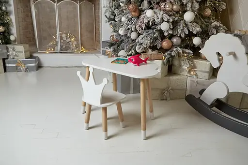 Дитячий столик Хмара та стільчик Корона біла - фото 7