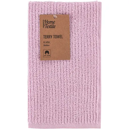 Рушник махровий Ardesto Air 30х50 см 100% бавовна рожевий (ART2130SC)  - фото 1