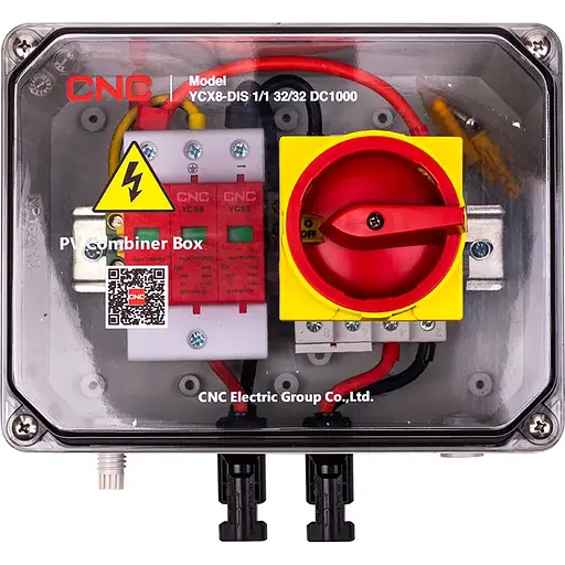 Панель отключения PV CNC 1in-1out YCX8-DIS 1/1 32/32 DC1000