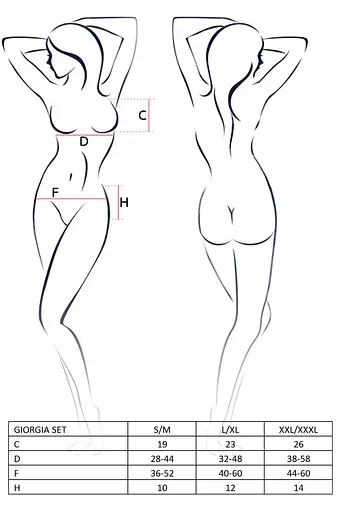 Комплект білизни Casmir Giorgia L/XL (чорний) - фото 4