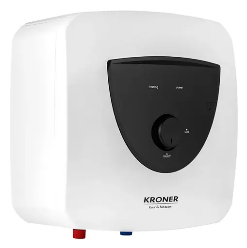 Водонагреватель Kroner Small K15SA1.5 1500 Вт, мокрый ТЭН, 15 л, квадратный, вертикальный, над мойкой, белый (CV034584) - фото 2