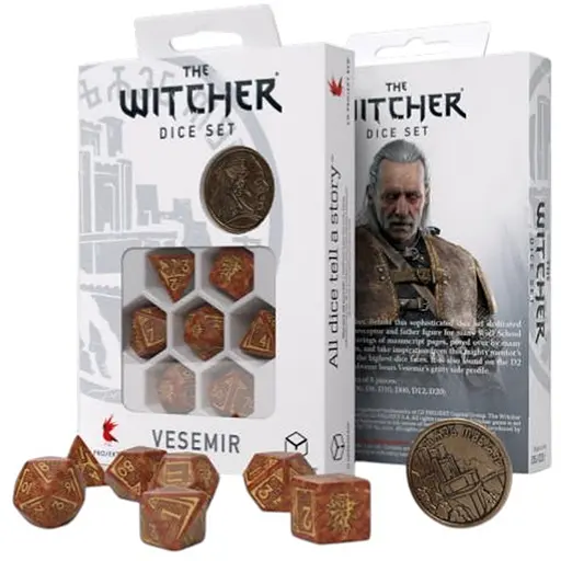 Набір кубиків The Witcher Dice Set. Vesemir - The Wise Witcher , 7 шт. (SWVE4Y) - фото 1
