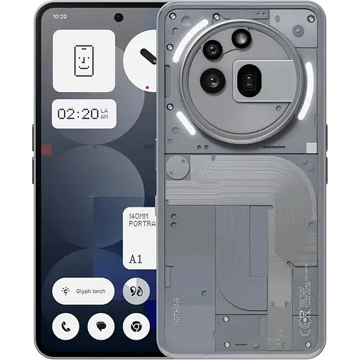 Смартфон Nothing Phone 3a Pro 12/256GB Gray - фото 1