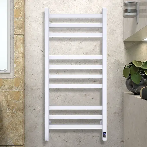 Електрична рушникосушка Navin Авангард 480x1000 Sensor лівобічна з таймером, біла 12-028153-4810, Білий матовий, Ліве, Електронний - фото 5