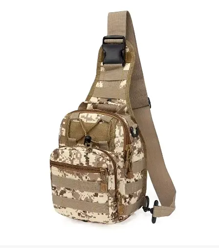 Тактическая армейская сумка через плечо Хаки пиксель - фото 3