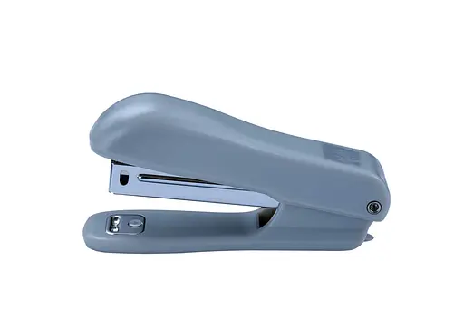 Степлер пластиковый круглый, до 10 листов, скобы №10, Jobmax, серый
