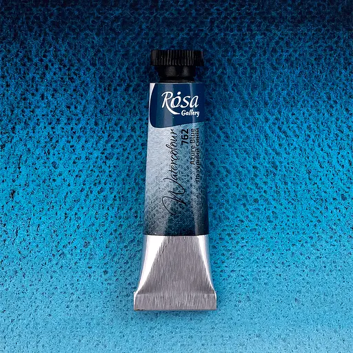 Фарба акварельна Лазурний синій (762) туба 10 мл Rosa Gallery - фото 2
