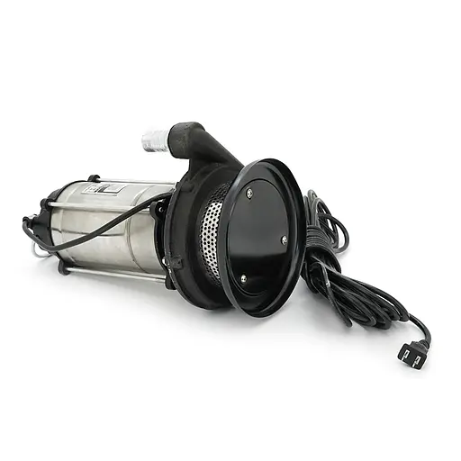 Занурювальний насос 1500W 220V до 4 м³/год підйом до 30 м 25 мм нержавіюча сталь 410х200х230 мм 11.5 кг. + перехідник - фото 2