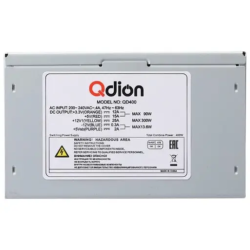 Блок живлення Qdion 450W (QD450) Б/в - фото 3