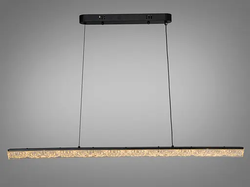 Підвісна люстра Diasha чорна 28 Вт 5 м² без пульта - фото 3