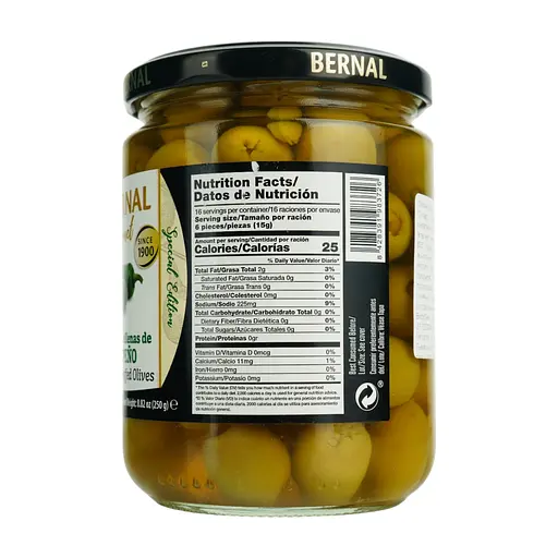 Оливки Bernal Gourmet фаршированные халапеньо 436 г - фото 2