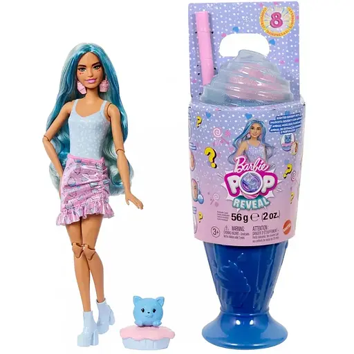 Лялька Barbie Pop Reveal серії Улюблені солодощі – блакитний мілкшейк (JFY61)