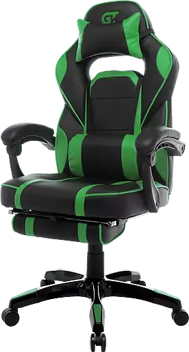 Геймерское кресло GT Racer черное с зеленым (X-2749-1 Black/Green) - фото 3