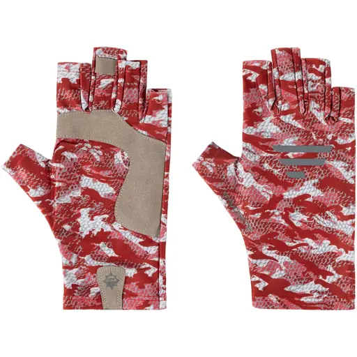 Рукавички Favorite Solar Fishing Gloves 5 Cut S/M к:red - фото 1