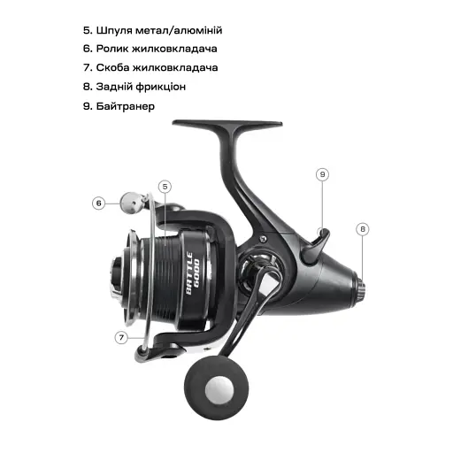 Катушка Brain Battle 5000 6+1BB Screw Handle - фото 8