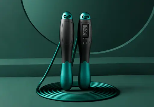 Скоростная скакалка со счетчиком EasyFit черный-зеленый (EF-1916-GN) - фото 5