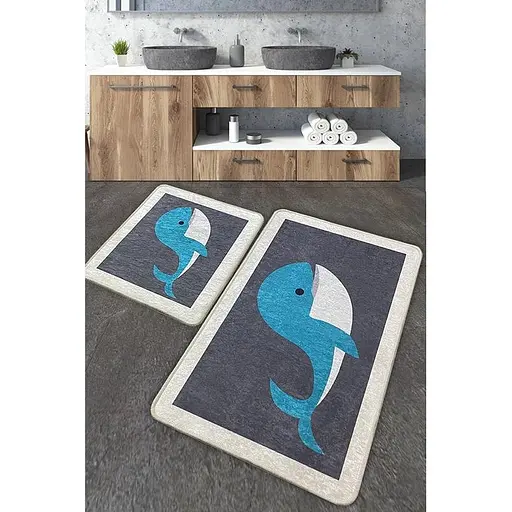 Набір килимків для ванної кімнати Chilai Home Delfino 60 x 100 + 50 x 60