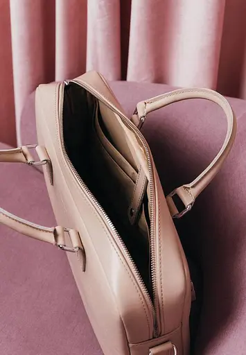 Шкіряна ділова сумка Briefcase 2.0 світло-бежевий - фото 4