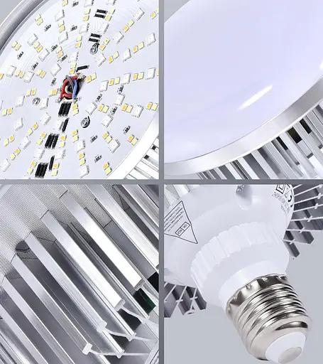 Лампи Zingbabu RGB, світлодіодні лампи з яскравою яскравістю потужністю 150 Вт, спіральна лампа зі зміною кольору від 3200 до 6000 - фото 5