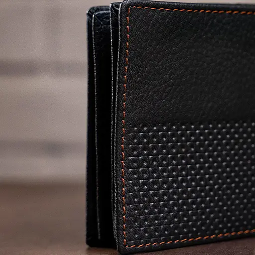 Мужской кожаный кошелек Vintage 9.5х11 см acs0015348 - фото 3